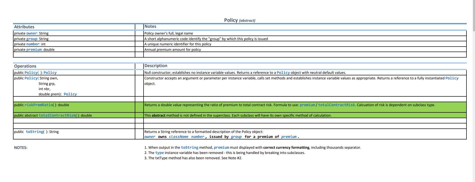 Solved Java programming Please note: I need policy.java | Chegg.com