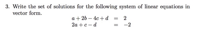 Solved 3. Write the set of solutions for the following | Chegg.com