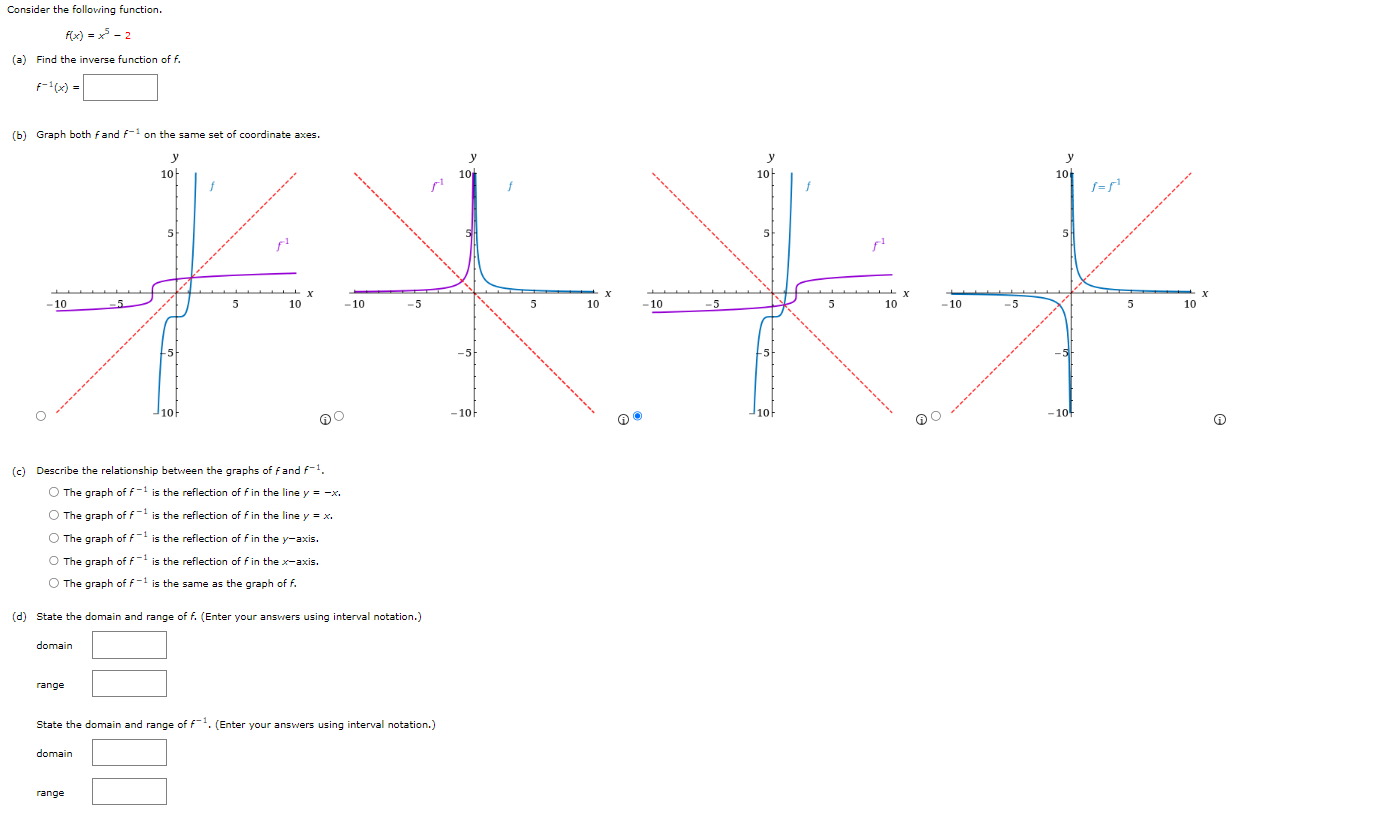 Solved Consider The Following Function Fxx5−2 A Find 9354