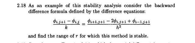 Solved 2.18 As an example of this stability analysis | Chegg.com