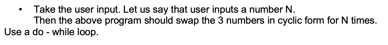 Solved • Take the user input. Let us say that user inputs a | Chegg.com