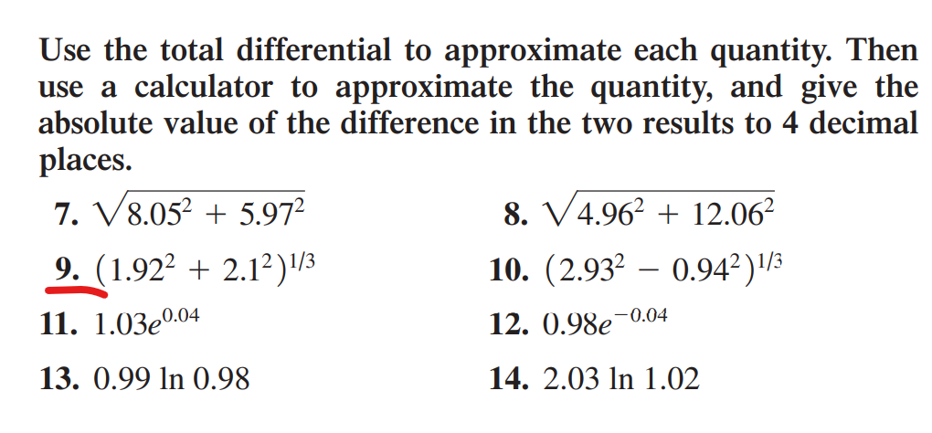 Total differential deals calculator