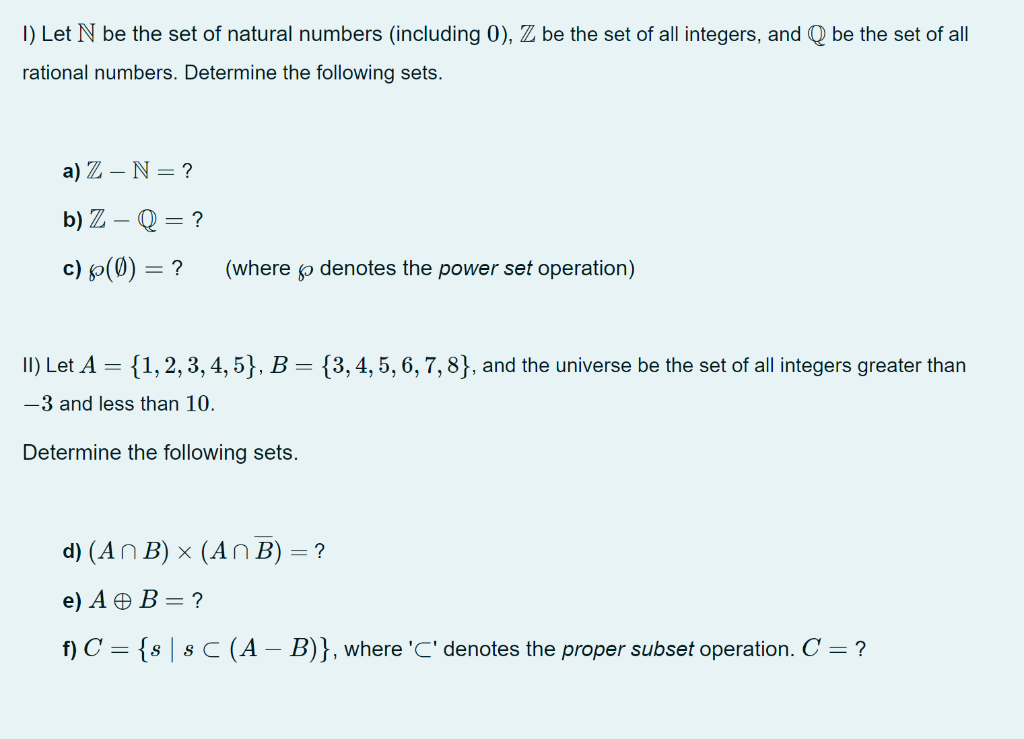 Solved 1 Let N Be The Set Of Natural Numbers Including 0 Chegg Com