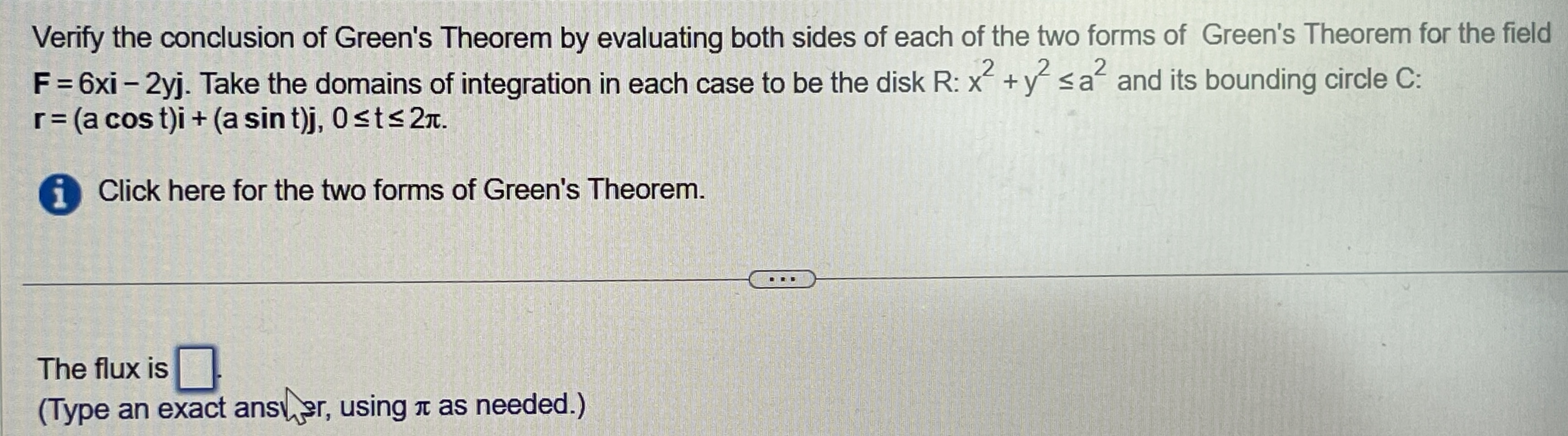 Forms Of Green S Theorem