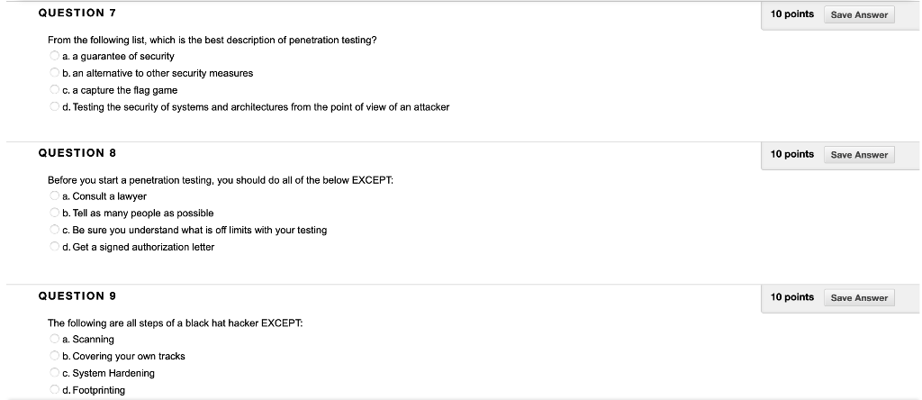 Solved QUESTION 7 10 points Save Answer From the following | Chegg.com