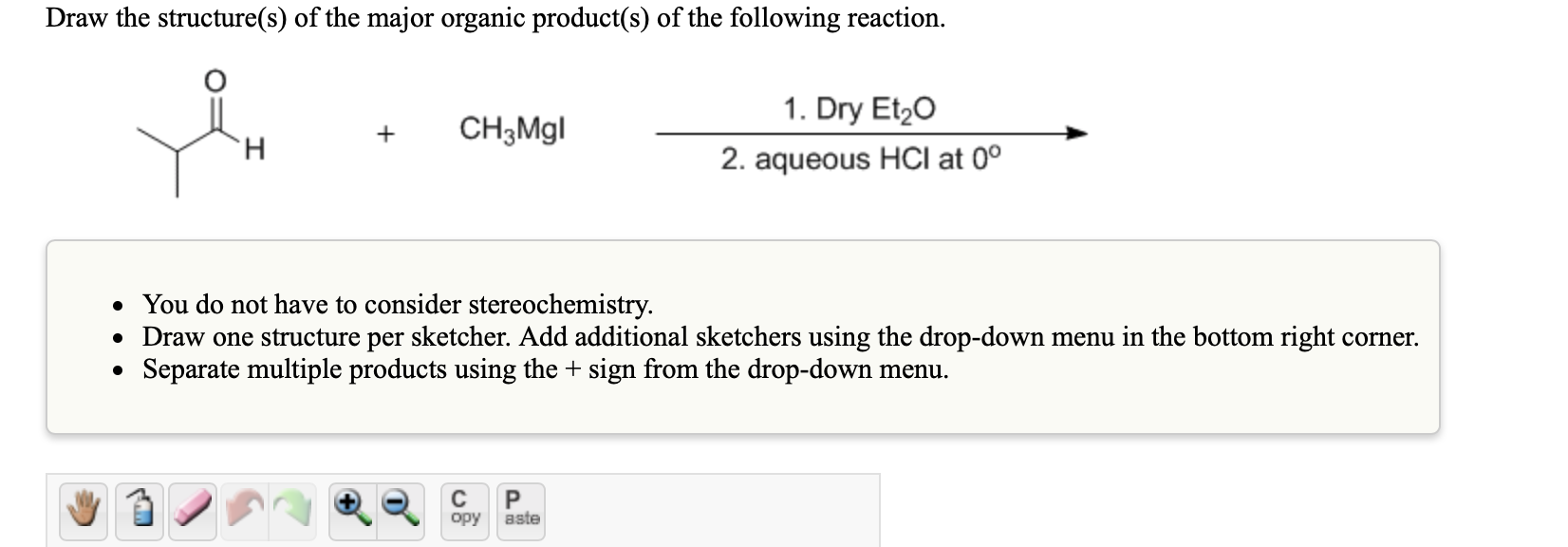 Solved Draw the structure(s) of the major organic product(s) | Chegg.com