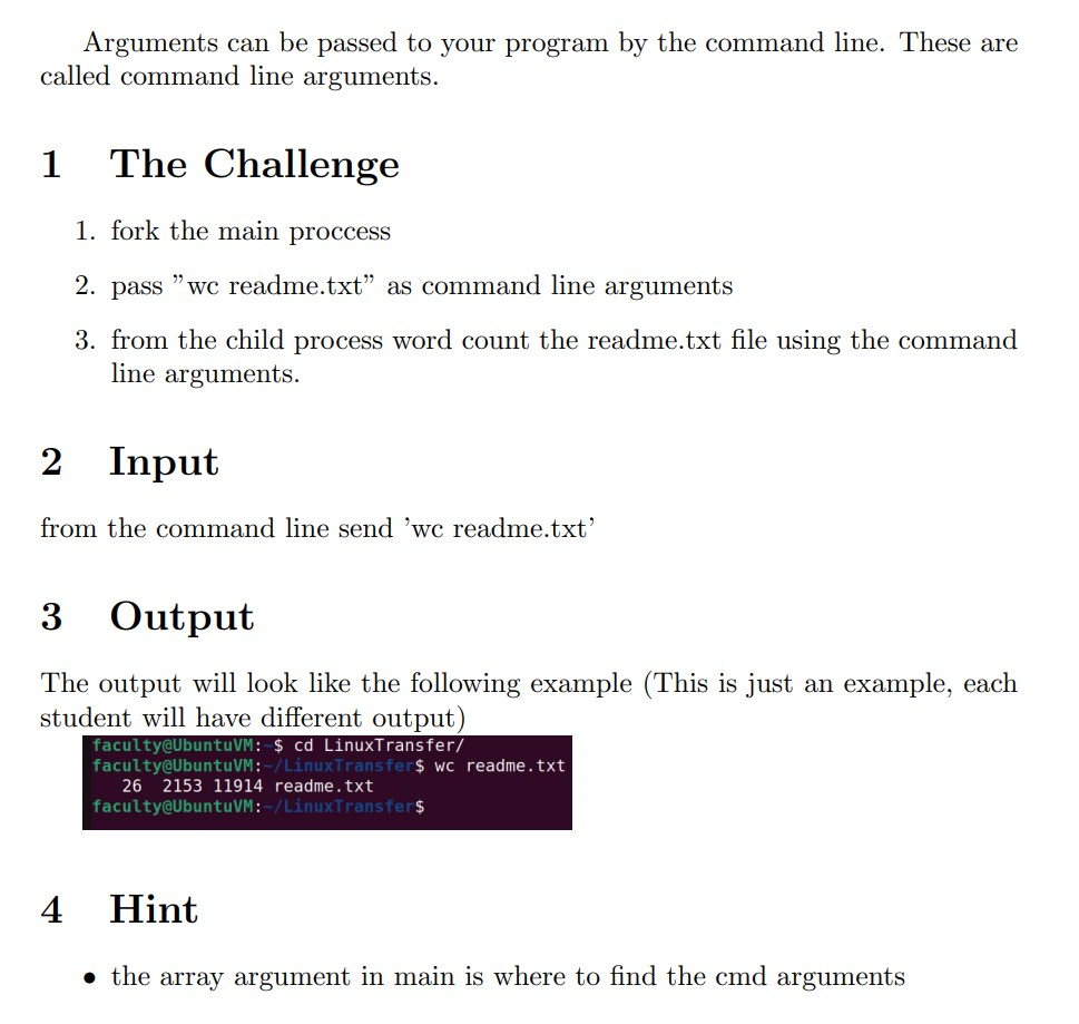 C++ Command Line Argument Processing