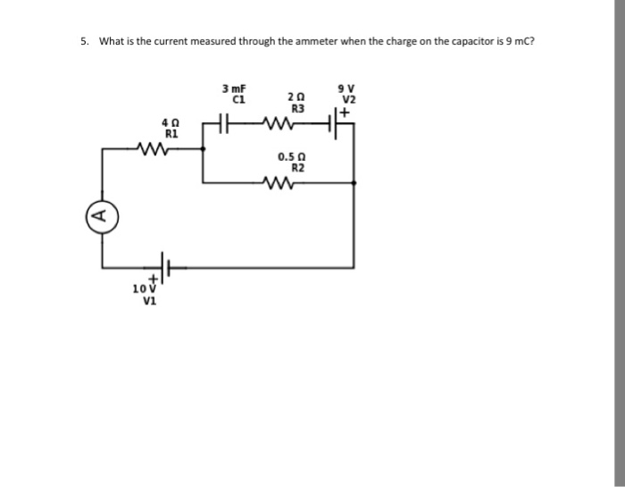 Solved What is the current measured through the ammeter when