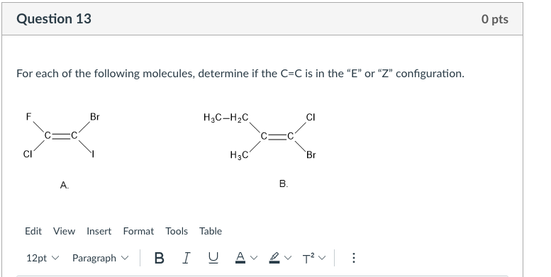 Solved For Each Of The Following Molecules, Determine If The | Chegg.com