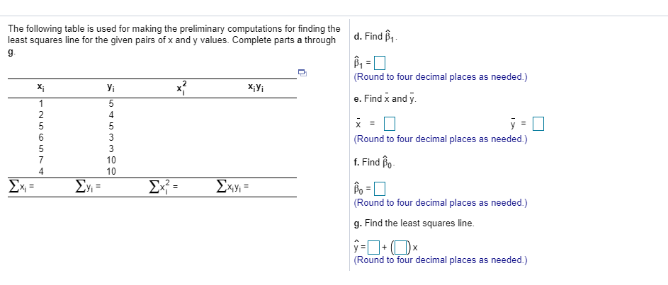 Solved The following table is used for making the | Chegg.com