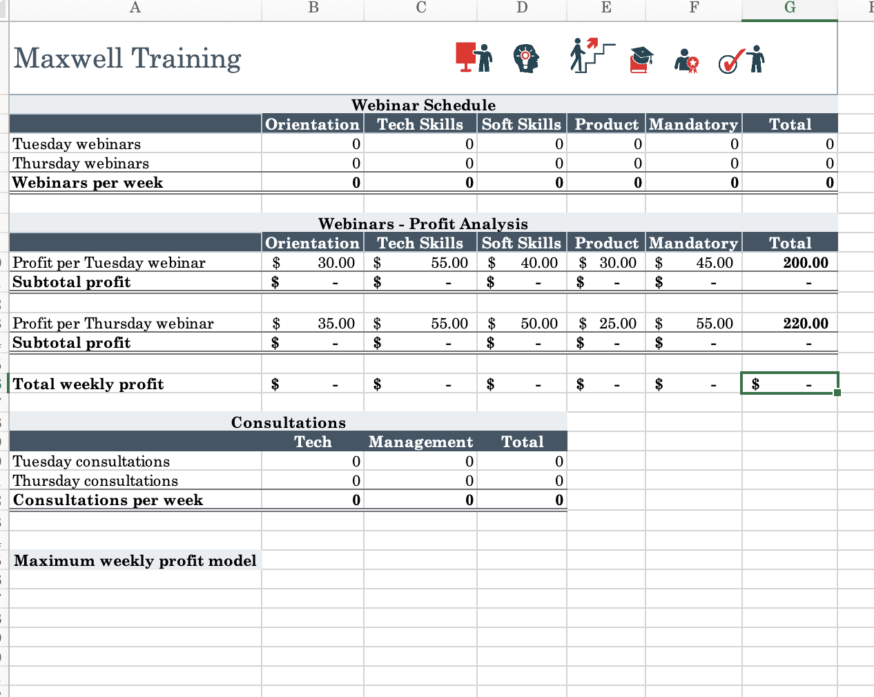 Use Solver to find this information as follows: a. | Chegg.com