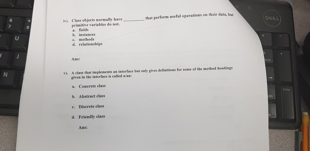 Solved MULTIPLE CHOICE: Circle the correct answer i). A Java | Chegg.com