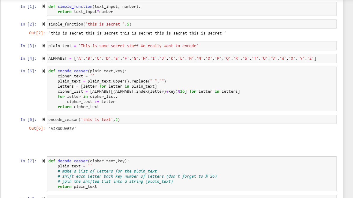 Solved In [1]: def simple_function(text_input, number): | Chegg.com