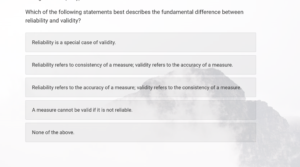 Solved Which Of The Following Statements Best Describes
