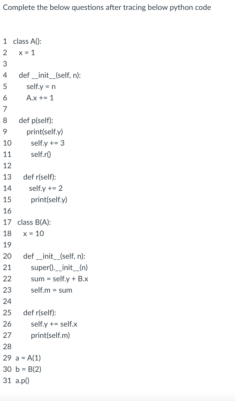 Solved 1. an object is created when Python executes line | Chegg.com