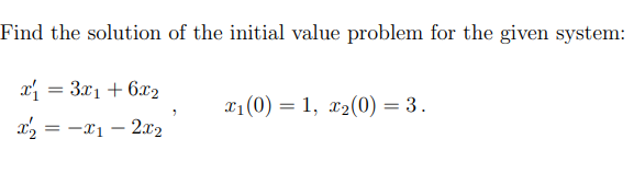 Solved Find the solution of the initial value problem for | Chegg.com