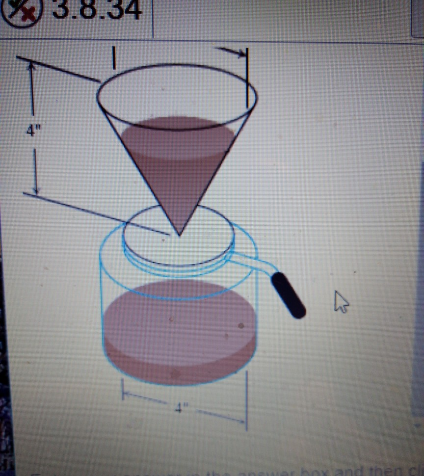 Solved Coffee is draining from a conical filter into a