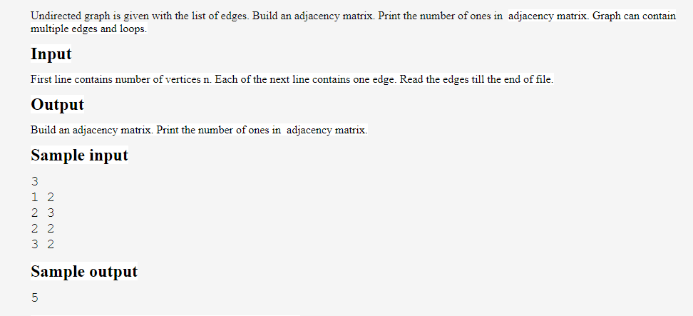 Solved Undirected graph is given with the list of edges. | Chegg.com