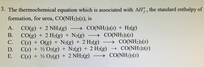 Solved: 3. The Thermochemical Equation Which Is Associated... | Chegg.com