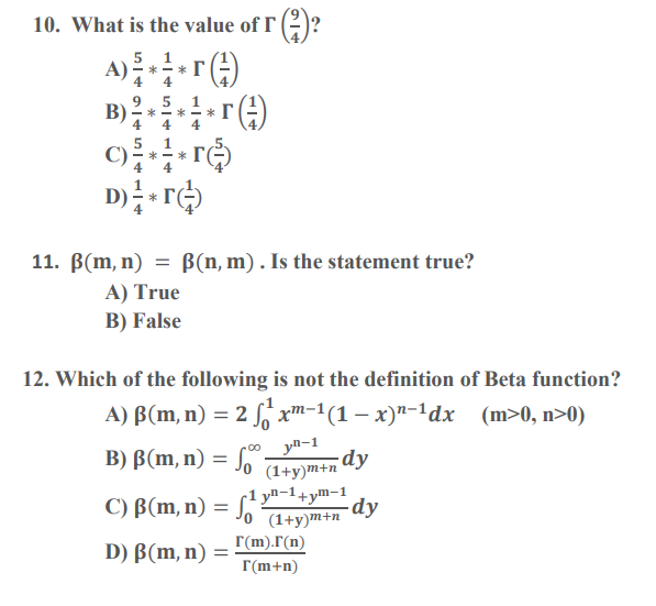 Solved 10 What Is The Value Of R 5 1 A T 4 5 1 B Chegg Com