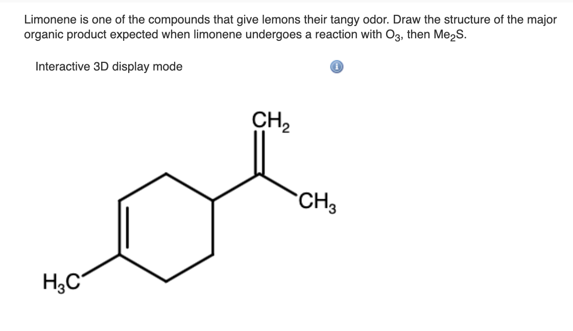 Solved Limonene Is One Of The Compounds That Give Lemons | Chegg.com