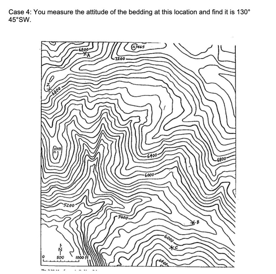 Solved II. Structure Outcrop Patterns Four copies of the | Chegg.com