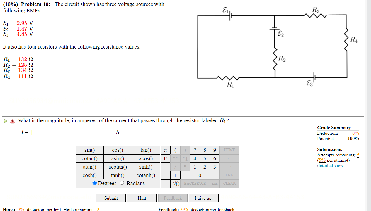 Solved (10\%) Problem 9: Consider The Circuit Shown, Where | Chegg.com