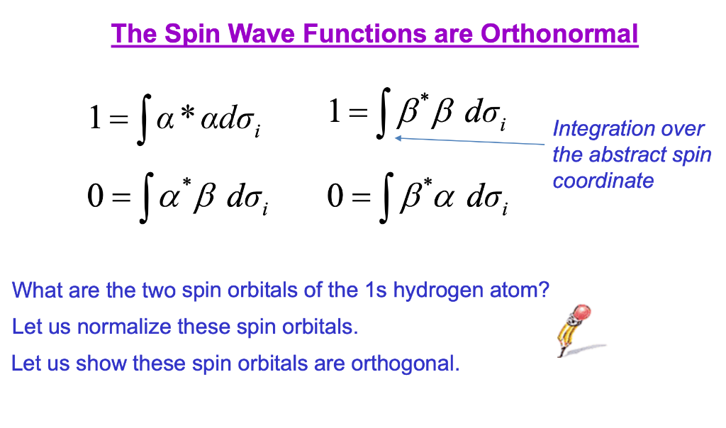 solved-the-spin-wave-functions-are-orthonormal-1-a-ado-chegg