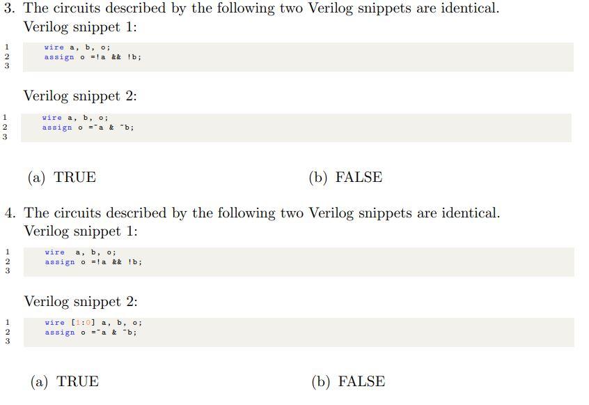 Solved 3. The circuits described by the following two | Chegg.com