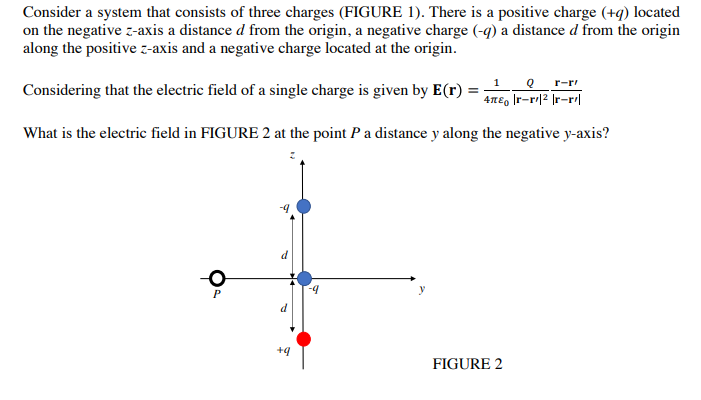 Solved Consider a system that consists of three charges | Chegg.com