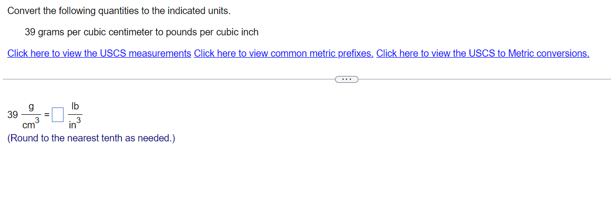 Solved Convert the following quantities to ﻿the indicated | Chegg.com