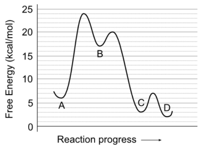 Solved 1. What is the value of the free energy associated | Chegg.com
