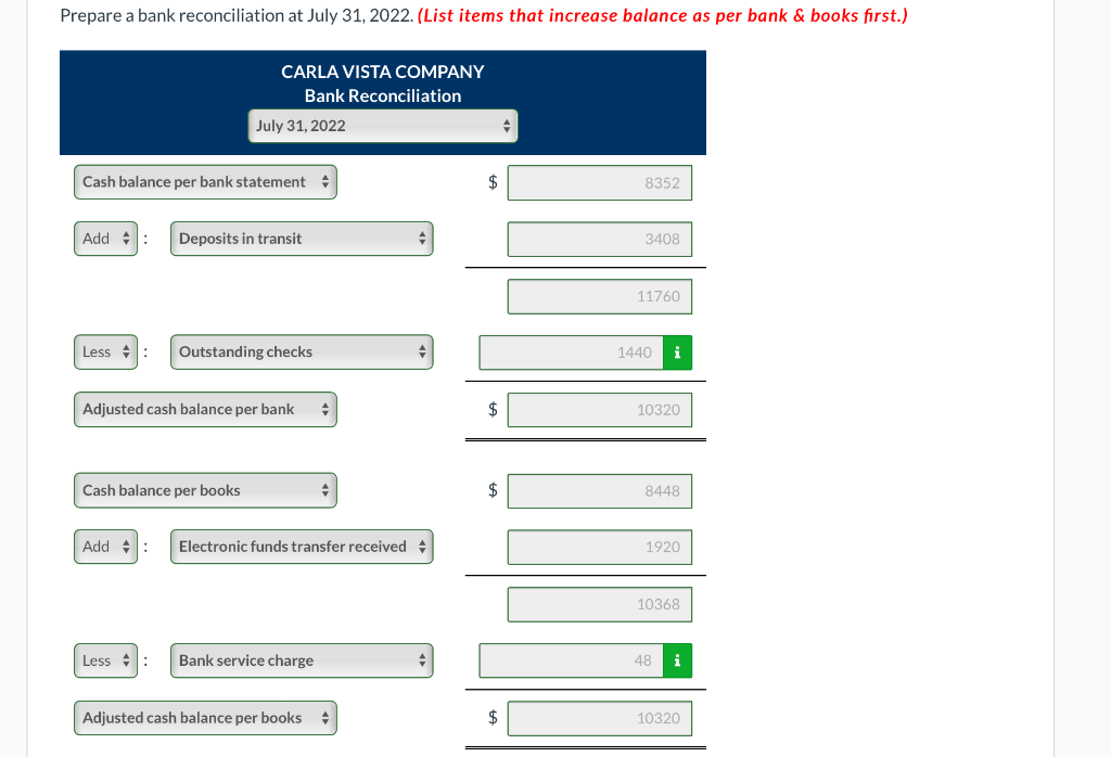 Bank Reconciliation – Property Vista Support