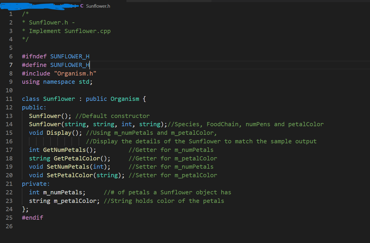 Solved code in c++ you should spend some time really looking | Chegg.com