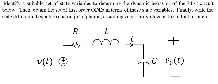 State Variables Electrical Solved Identify a suitable set of state variables to | Chegg.com