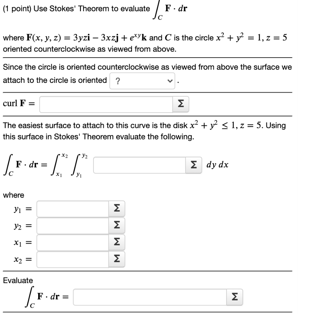 Solved Use Stokes' Theorem To Evaluate | Chegg.com