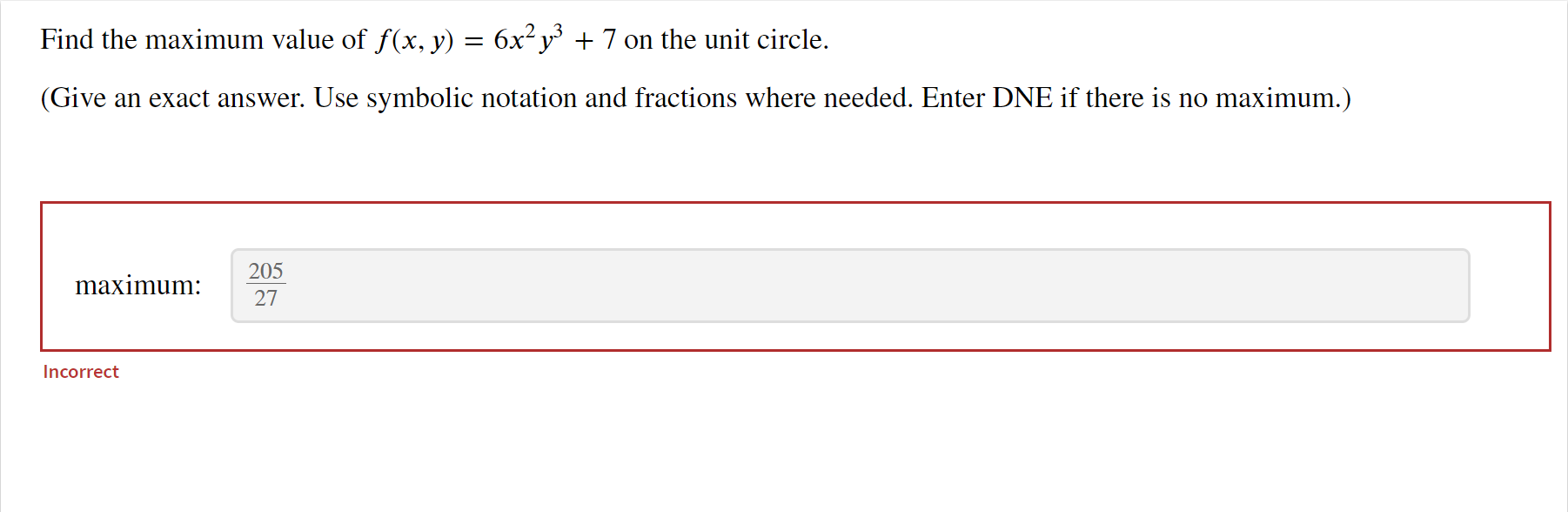 Solved Find The Maximum Value Of F X Y X Y On The Unit Chegg Com