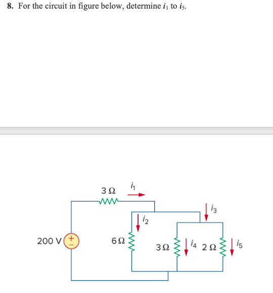 Solved 8. For The Circuit In Figure Below, Determine I To | Chegg.com