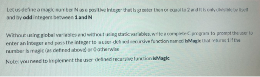 Solved Let us define a magic number N as a positive integer | Chegg.com