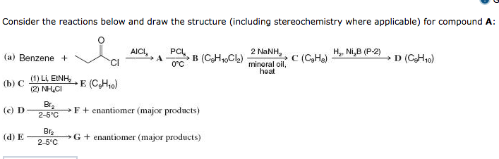 Solved Consider The Reactions Below And Draw The Structure 