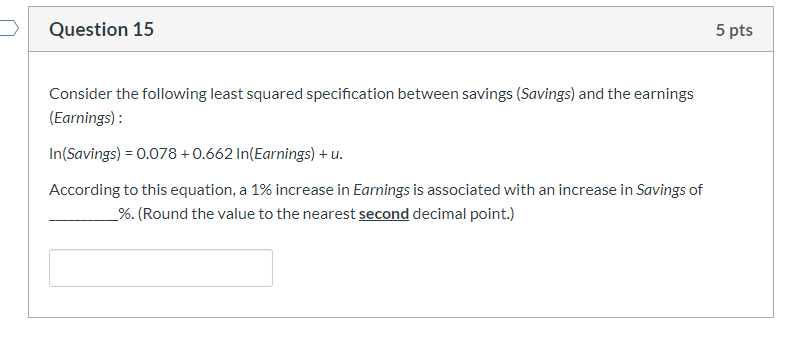 Solved Question 15 5 pts Consider the following least | Chegg.com