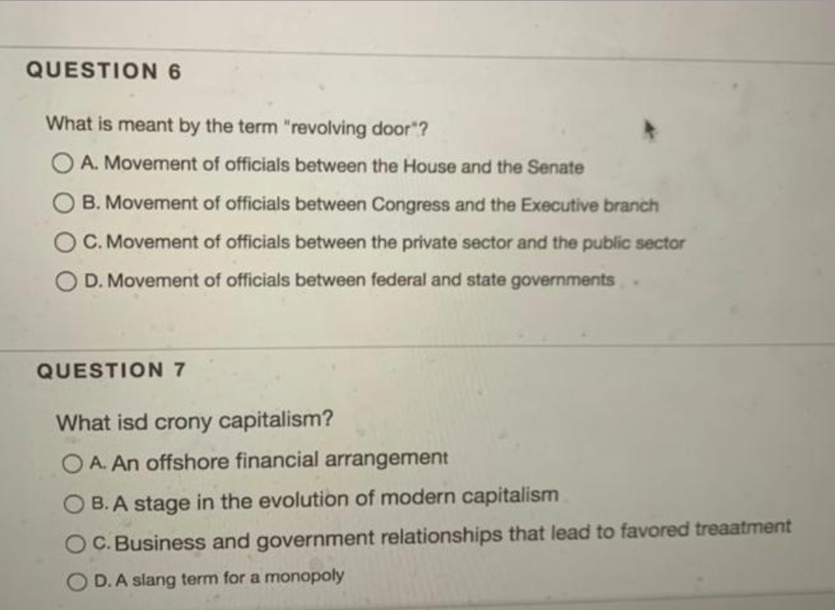 Solved QUESTION 6 What is meant by the term "revolving