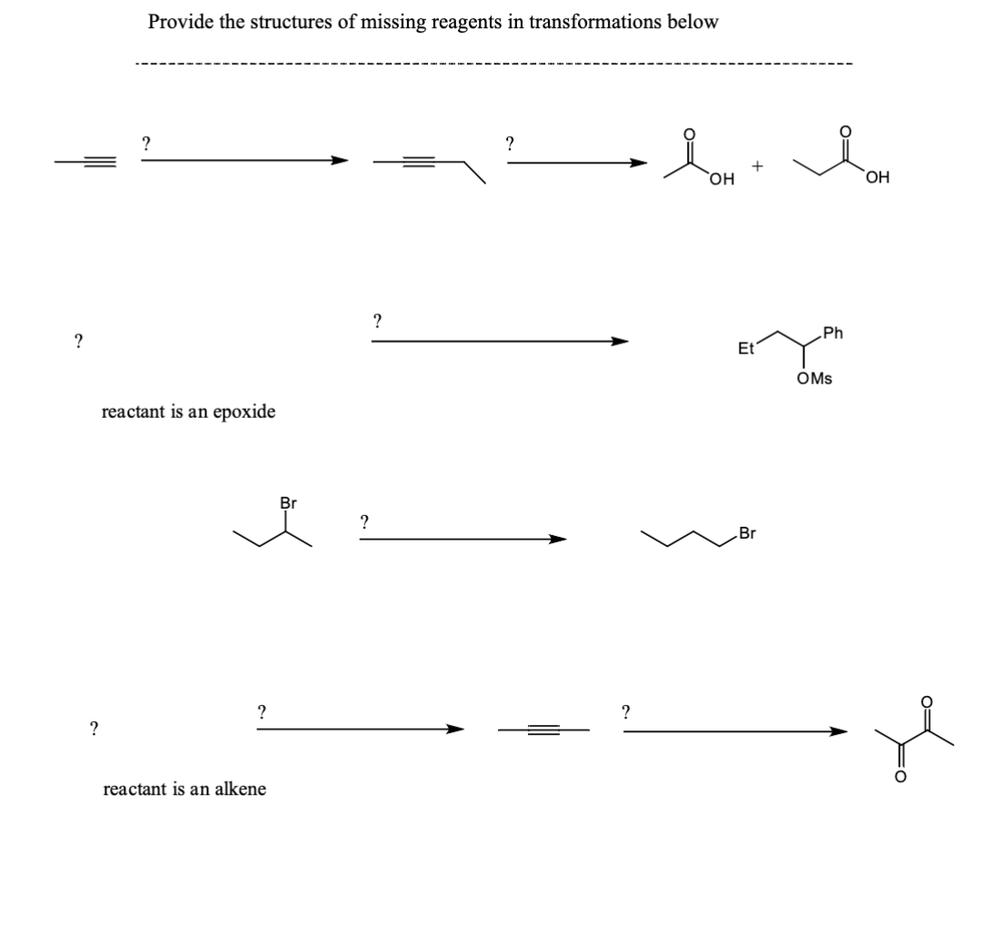 Solved Provide the structures of missing reagents in | Chegg.com