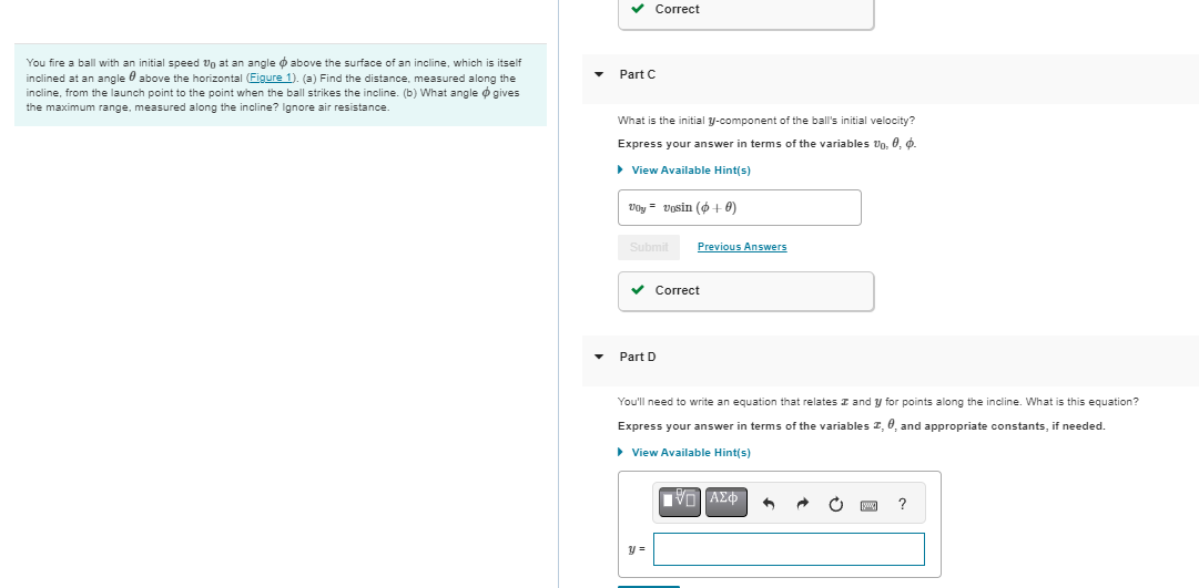 solved-figure-1-of-1you-fire-a-ball-with-an-initial-speed-v0-chegg