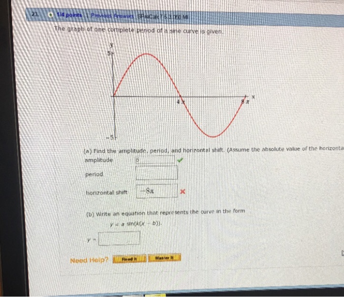 solved-the-graph-of-one-complete-period-of-a-sine-curve-is-chegg