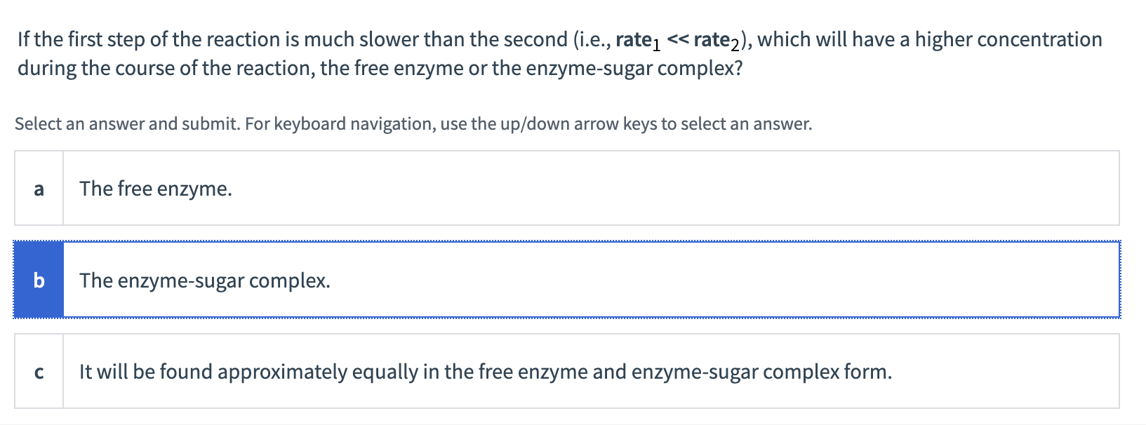 Solved Step 1: sucrose + enzyme → enzyme-sugar complex rate | Chegg.com