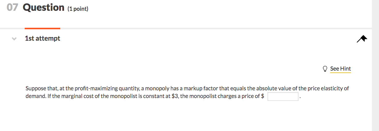 Solved 07 Question (1 point) V 1st attempt See Hint Suppose | Chegg.com