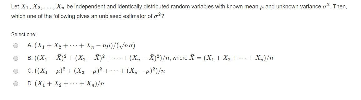 Solved Let X1, X2, ..., Xn Be Independent And Identically | Chegg.com