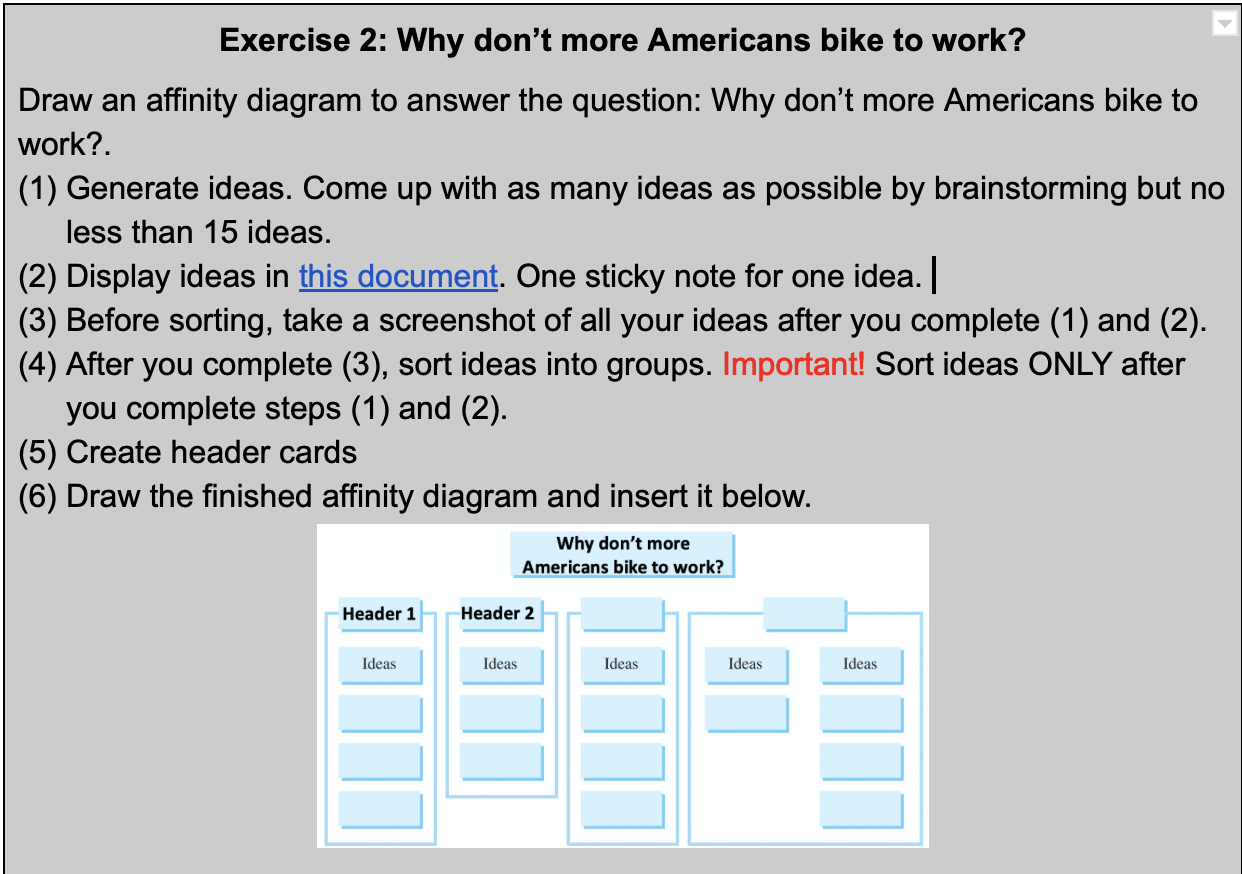 Solved Exercise 2: Why don t more Americans bike to work? Chegg com