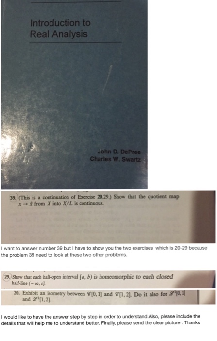 Solved Introduction to Real Analysis John D. DePree Charles | Chegg.com